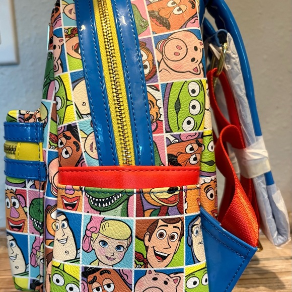 Disney Parks Exclusive Loungefly HardTag Toy Story  AOP Character Backpack, BNWT - Picture 4 of 8